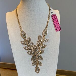 Betsey Johnson Champagne Lavaliere Necklace